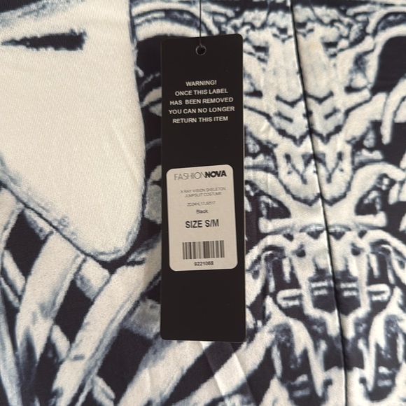 FASHION NOVA xray vision skeleton jumpsuit costume - black - Picture 6 of 8